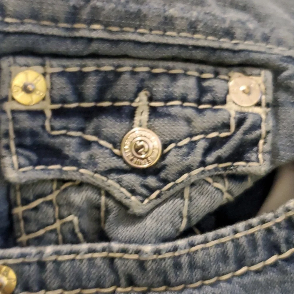True Religion Jeans Straight with Flap Pockets Size 36